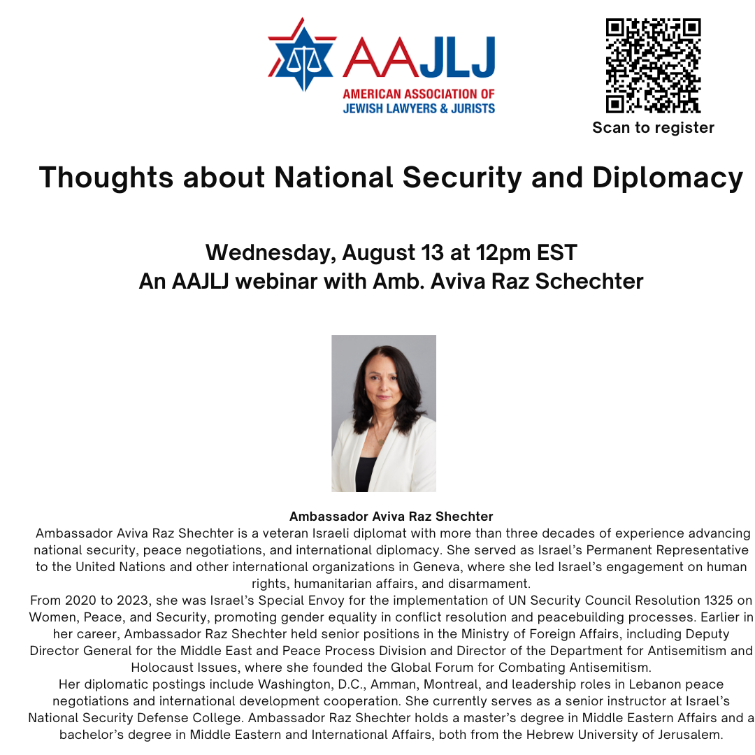 Thoughts About National Security and Diplomacy
