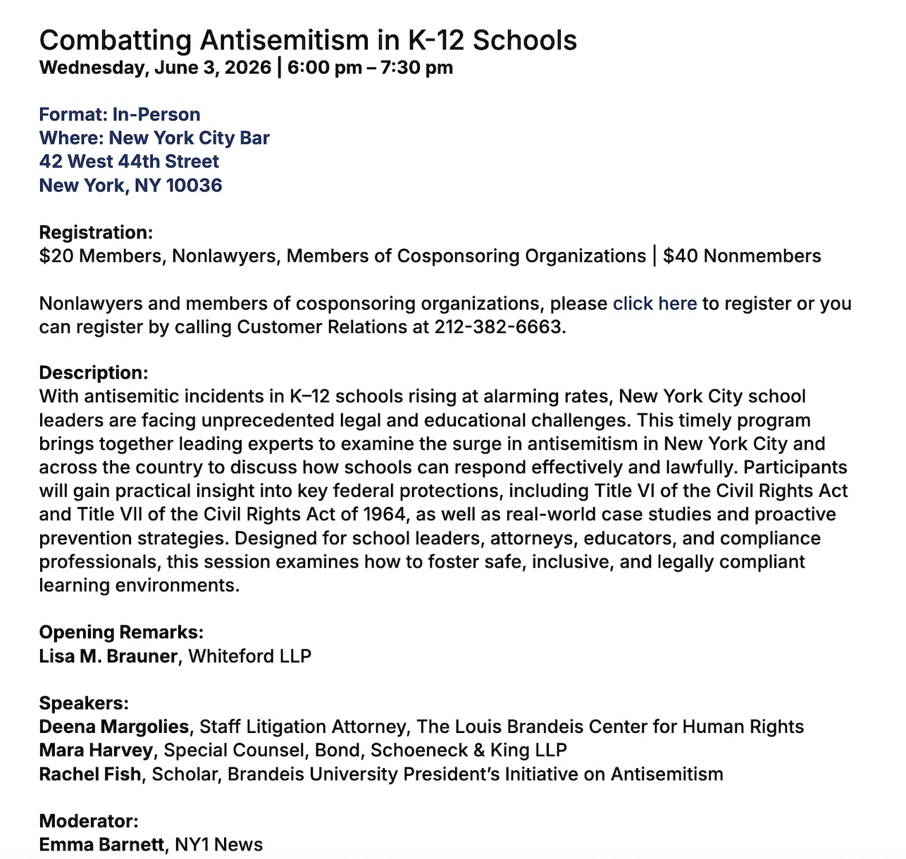 Combatting Antisemitism in K-12 Schools