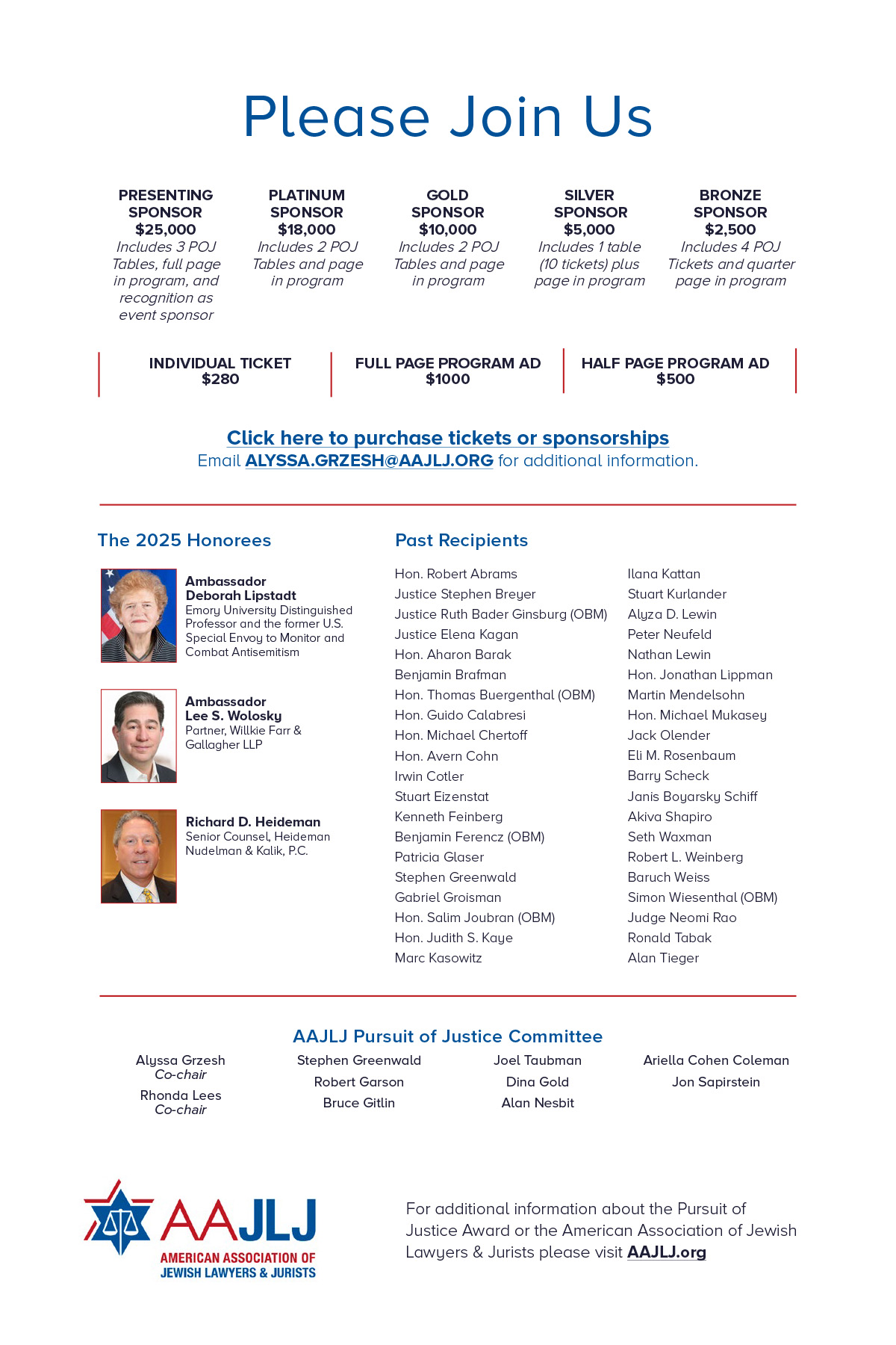2025 Pursuit of Justice Awards