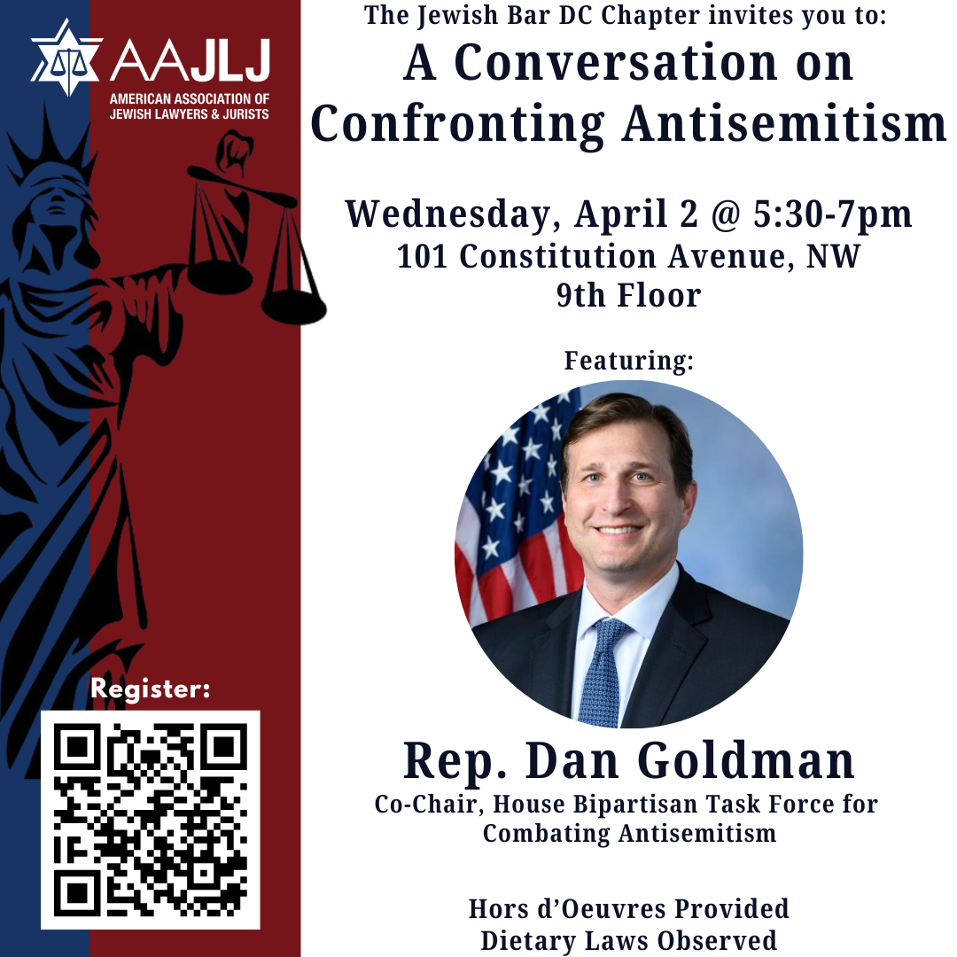 A Conversation on Confronting Antisemitism with Congressman Dan Goldman