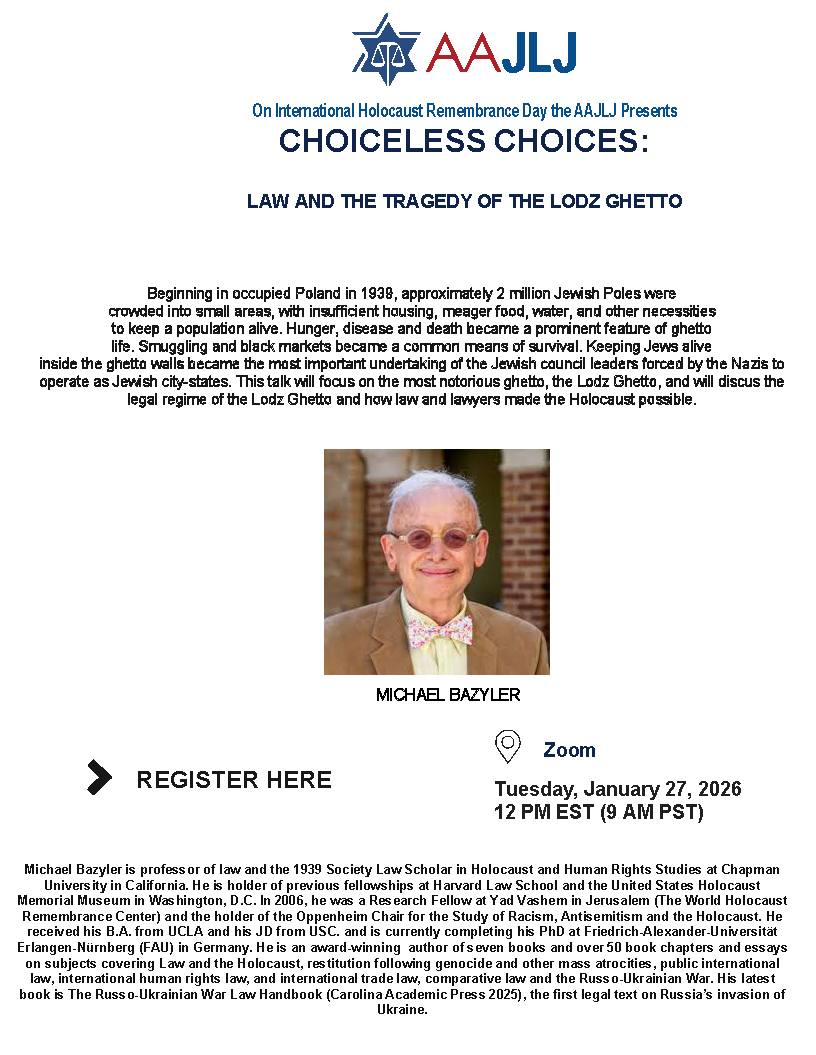 Choiceless Choices: Law & the Tragedy of the Lodz Ghetto